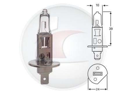 LAMP.HALOG.H1 12V 100W