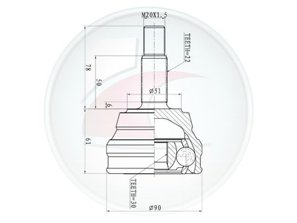 JUNTA HOMOC.GOL 96->/COUNTRY 2.0 8V