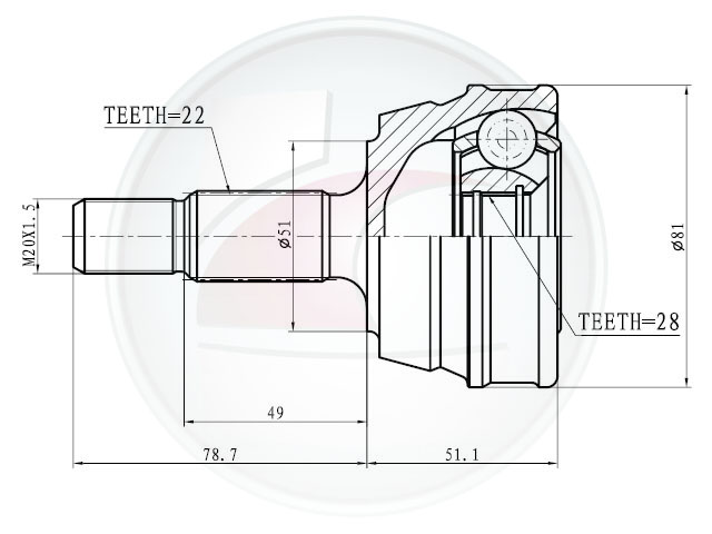 JUNTA HOMOC.GOL ->99 1.0/SAVEIRO ->