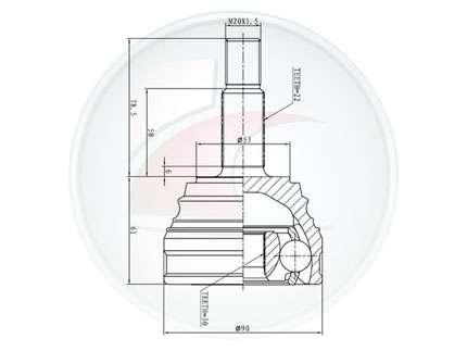 JUNTA HOMOC.POLO ->00/GOLF ->98 1.8