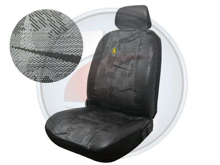 FUNDA UNIV.CUERINA TELA GRIS Y NEGR