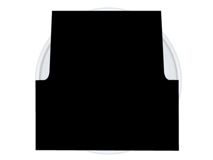 ALFOMBRA CAJA COURIER ABIERTA NEGRA