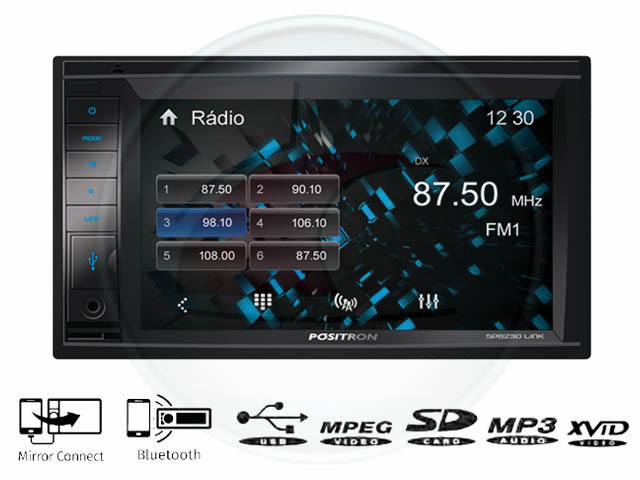 REPRODUCTOR DOBLE DIN/MP3/WMA 6.2´