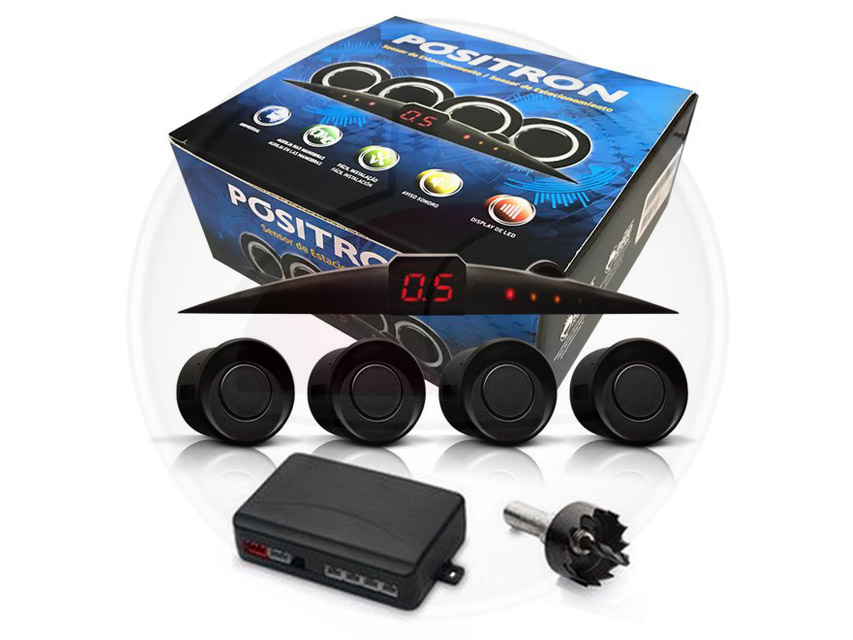 SENSOR ESTACIONAMIENTO NEGRO KIT CO