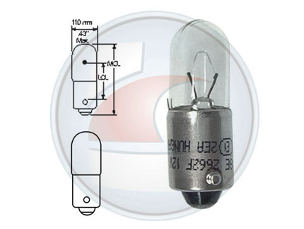 LAMP.1 FILAM.T4W 12V 4W BLISTER X2