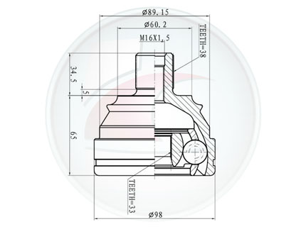 JUNTA HOMOC.TRANSPORTER ->04 1.9/2.