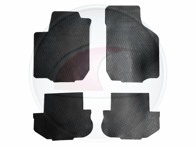 ALFOMBRA HABIT. GOLF 4 PIEZAS NEGRA