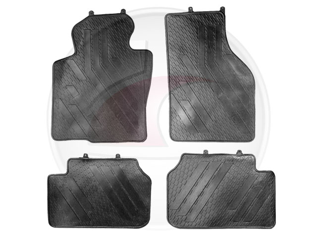 ALFOMBRA HABIT. VENTO 4 PIEZAS NEGR