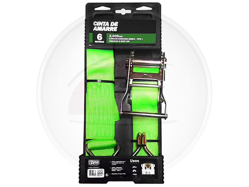 CINTA AMARRE C/CRIQUE 5 CM  X 6 MTS