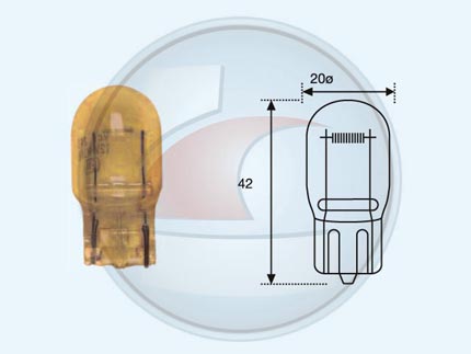 LAMP.SIN CULOTE T20 12V 21W 1 FILAM