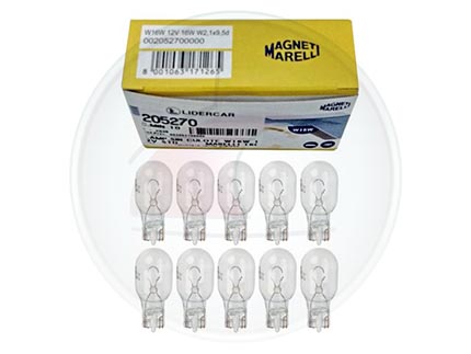 LAMP.SIN CULOTE W16W 12V STD