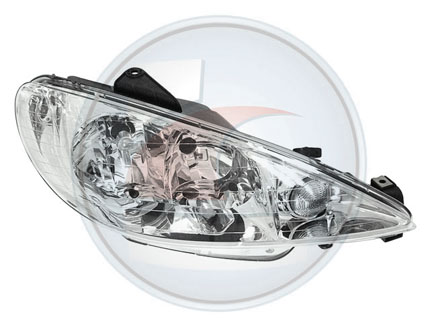 OPTICA 206 VIDRIO LISO C/AUX.GTI IZ