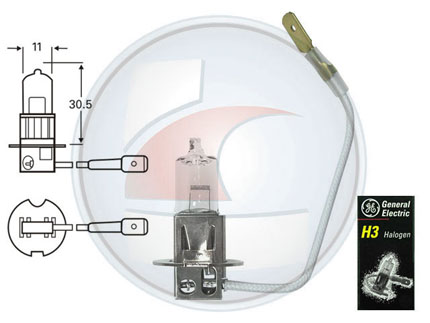 LAMP.HALOG.H3 STD 12V 55W PK22S