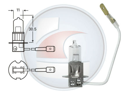 LAMP.HALOG.H3 STD 12V 55W PK22S