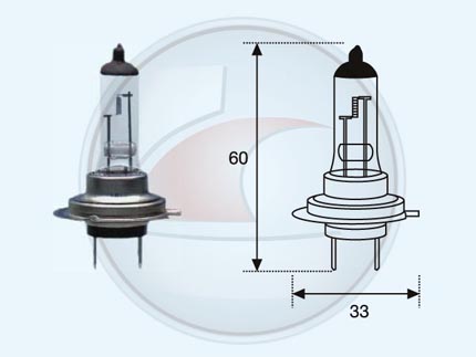 LAMP.HALOG.H7 STD 12V 55W PX26D
