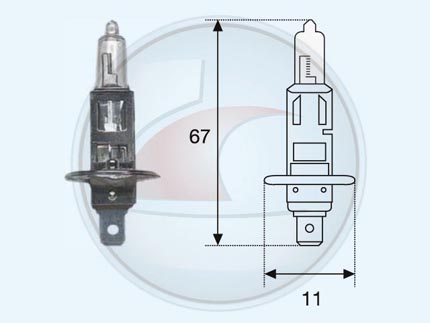 LAMP.HALOG.H1 12V 55W P14.5S ALL SE