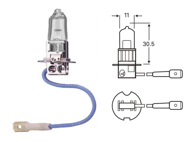 LAMP.HALOG.H3 12V 55W PK22S ALL SEA