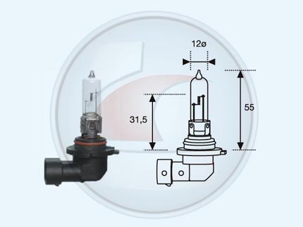 LAMP.HALOG.HB3 STD 12V 60W P20D