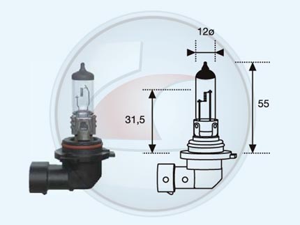 LAMP.HALOG.HB4 STD 12V 51W P22D