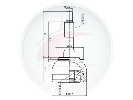 JUNTA HOMOC.R-4/R-12 1.4 CAJA CUART