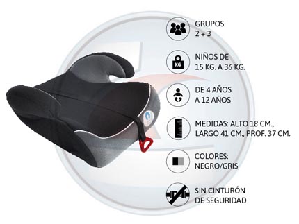 BOOSTER ELEVADOR C/APOYABRAZO C/TRA