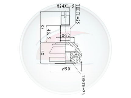 JUNTA HOMOC.TEMPRA/TIPO 2.0 8V/16V