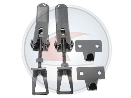 GANCHO DE CAPOT CHICO CROMADO JGO.