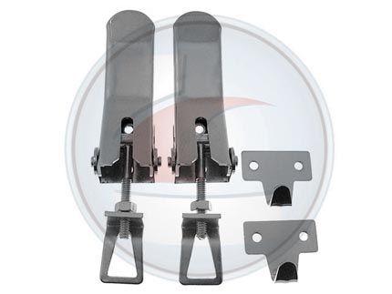 GANCHO DE CAPOT GRANDE CROMADO JGO.