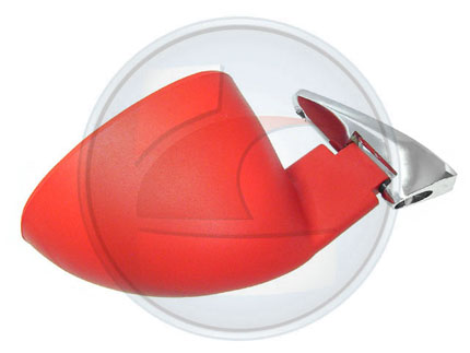 ESPEJO EXT. UN.CALIF.ROJO B/NEGR.DE