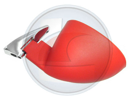 ESPEJO EXT. UN.CALIF.ROJO B/NEGR.IZ