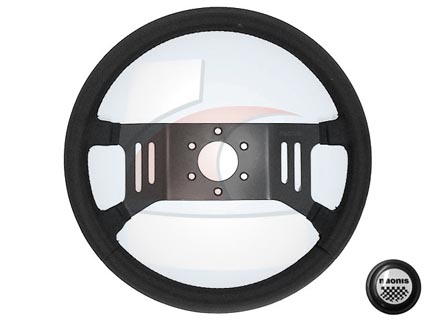 VOLANTE FUEGO SIMIL CUERO