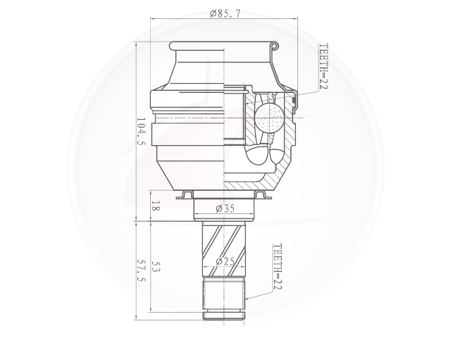 JUNTA HOMOC.CORSA/CORSA P-UP 1.0/1.