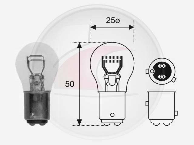 LAMP.2 FILAM.P21/4W 12V P/DESPAREJA