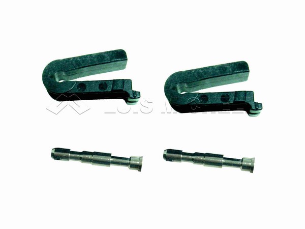 2 ENGANCHES LATERALES Y 2 ENGANCHES PARA GANCHO 9 x 3,5 mm.