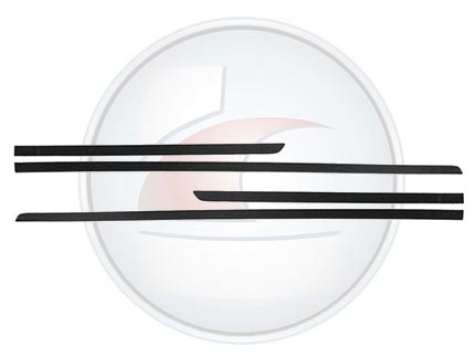 MOLDURA LAT.FOX 10-> 5P. FINA NEGRA