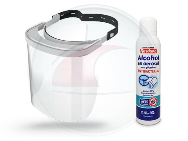 KIT MASCARA FACIAL PROTECTORA + ALC