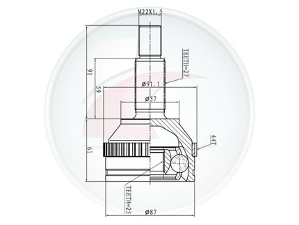 JUNTA HOMOC.MONDEO 98/01 2.5 C/ABS