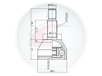 JUNTA HOMOC.FIESTA 00/02 1.8D/FOCUS