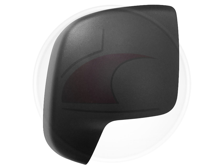 TAPA ESPEJO QUBO NEGRA TEXTUR.DER.