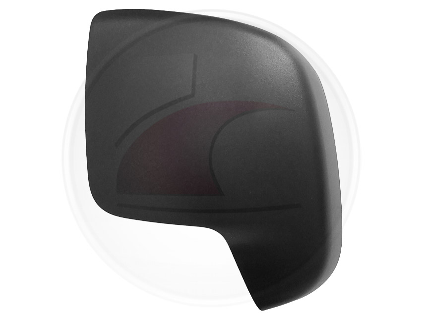 TAPA ESPEJO QUBO NEGRA TEXTUR.IZQ.