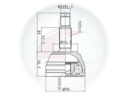 JUNTA HOMOC.ESCORT ->92 1.8 (ESTRIA