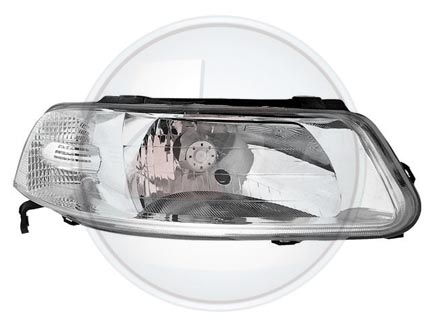 OPTICA GOL 99 STD H4 S/DIFUSOR IZQ.