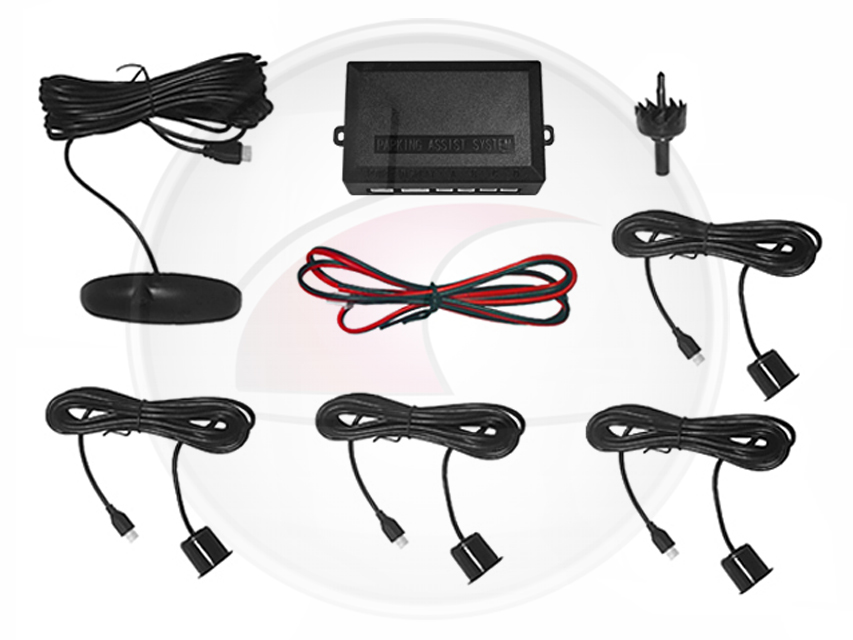 SENSOR ESTACIONAMIENTO NEGRO KIT CO