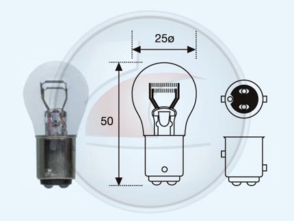 LAMP.2 FILAM.21/5W 12V P/DESPAREJA