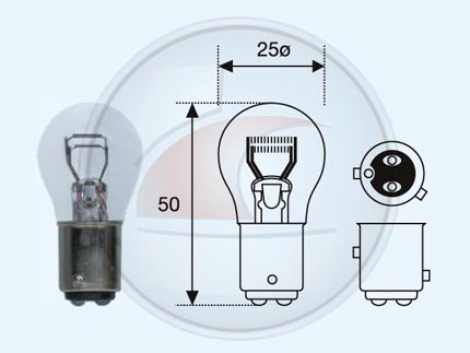 LAMP.2 FILAM.21/4W 12V P/DESPLA/DES