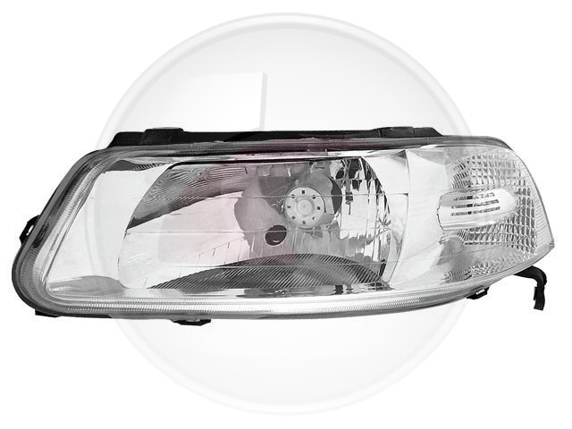 OPTICA GOL 99 STD H4 S/DIFUSOR IZQ.