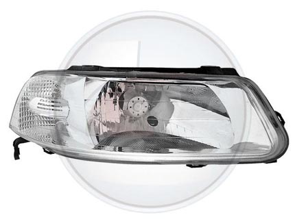 OPTICA GOL 99 STD H4 S/DIFUSOR DER