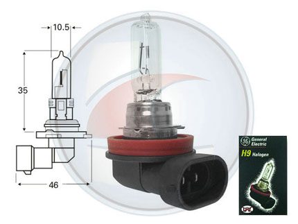 LAMP.HALOG.H9 STD 12V 65W PGJ19-5
