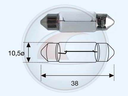 LAMP.TUBULARES C5W 12V 5W SV8.5