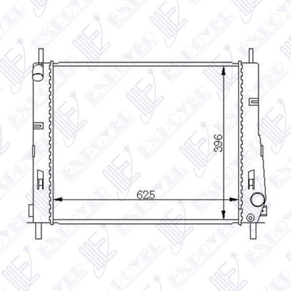 RADIADOR IMP.ALUMINIO FORD MONDEO /2.0 2002/    **